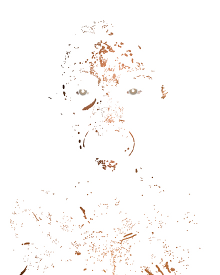 Orphans 01. From the Orphans Series of Photographs by Dylan Strickland. Beauty photography with original photograph removed, leaving only edits.